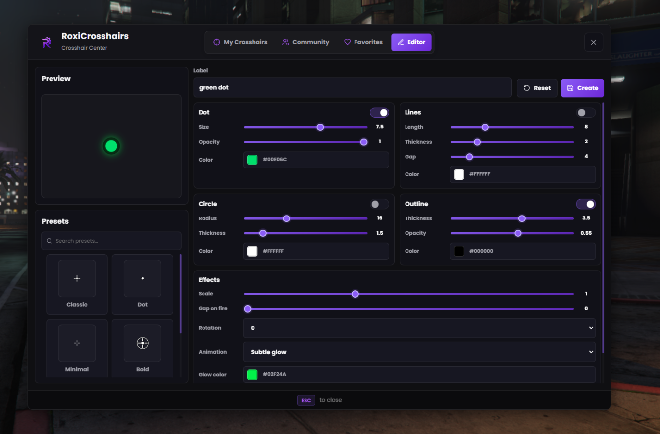 Crosshair Editor