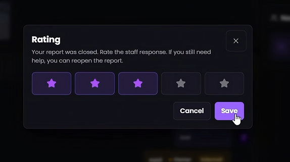 Ratings & Feedback